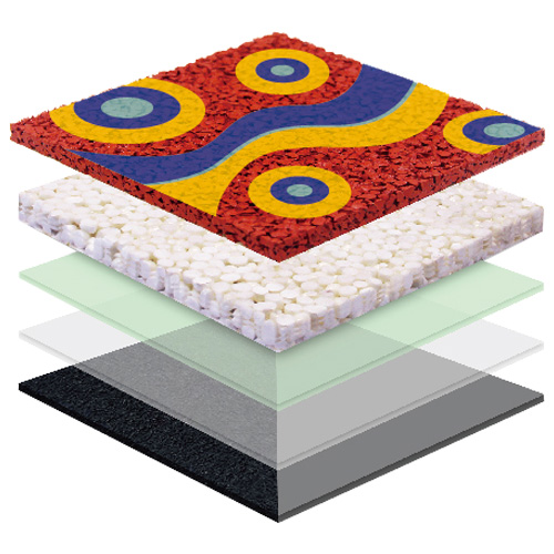 汕尾无缝预制型塑胶跑道EPDM面层